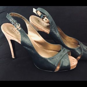 Buy 1 Get 1 FREE🌸Guess by Marciano. open-toed sling back heels🌸